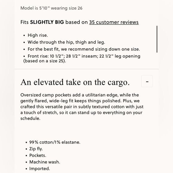 NWT J CREW Petite Camp-pocket wide-leg pant in navy - Picture 7 of 8